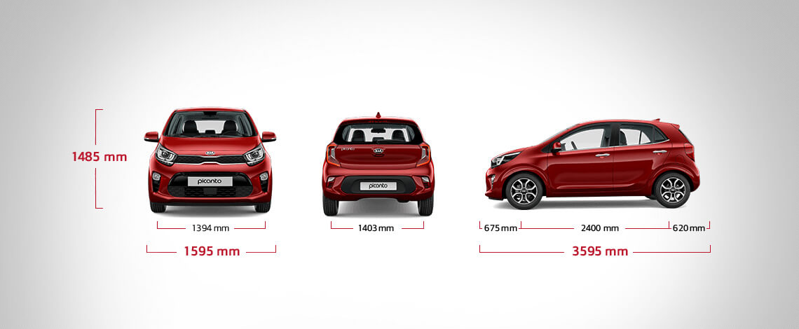 KIA Novi Sad - MTL Auto Picanto dimenzije